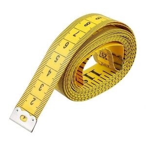 Unique Bargains Soft Ruler Tape Measure Yellow 120 Inches for Tailor Seamstress
